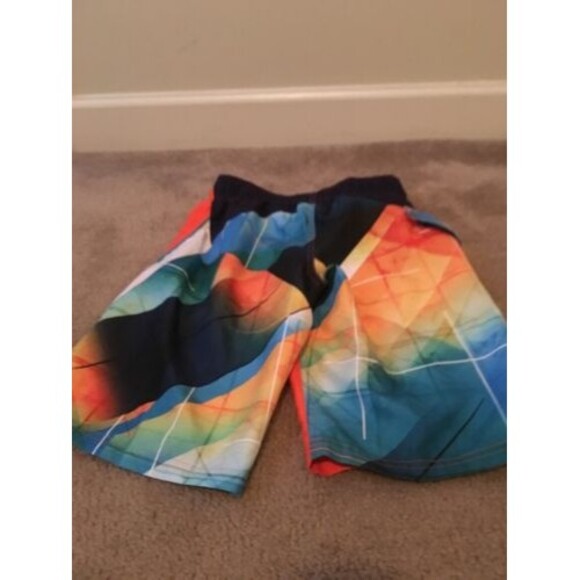 ZeroXPosur Boys Graphic Print Swim Shorts with Built In Briefs Size S 8 - Picture 9 of 11